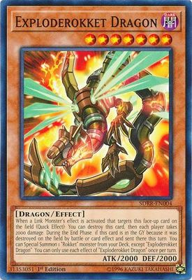 Exploderokket Dragon - SDRR-EN004 - Common 1st Edition Rokket Revolt Singles (espanol)