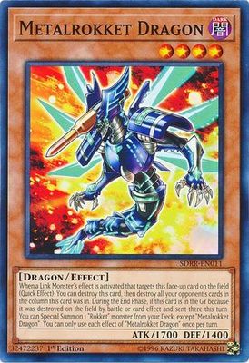 Metalrokket Dragon - SDRR-EN011 - Common 1st Edition Rokket Revolt Singles (espanol)