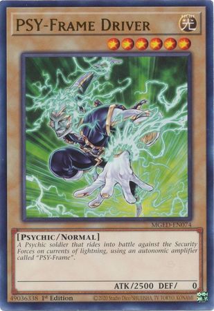PSY-Frame Driver - MGED-EN074 - Rare 1st Edition Maximum Gold El Dorado 1st Edition Singles