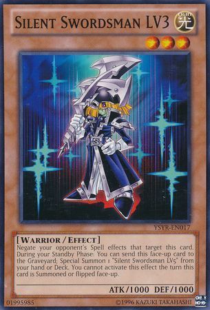 Silent Swordsman LV3 - YSYR-EN017 - Common Unlimited Starter Deck: Yugi Reloaded Unlimited Singles