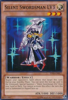 Silent Swordsman LV3 - YSYR-EN017 - Common Unlimited Starter Deck: Yugi Reloaded Unlimited Singles