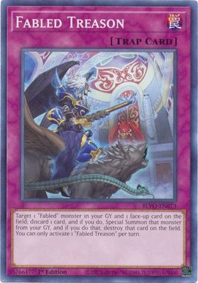 Fabled Treason - BLVO-EN073 - Common 1st Edition Blazing Vortex 1st Edition Singles (espanol)