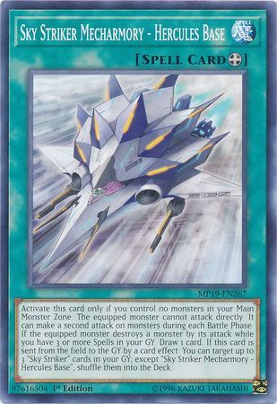 Sky Striker Mecharmory - Hercules Base - MP19-EN267 - Common 1st Edition Yu-Gi-Oh! 2019 Mega-Tins: Gold Sarcophagus Tin Mega Pack Singles (espanol)