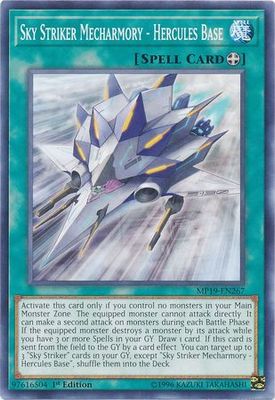 Sky Striker Mecharmory - Hercules Base - MP19-EN267 - Common 1st Edition Yu-Gi-Oh! 2019 Mega-Tins: Gold Sarcophagus Tin Mega Pack Singles