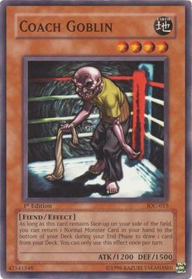 Coach Goblin - IOC-015 - Common 1st Edition Invasion of Chaos [IOC] 1st Edition Singles