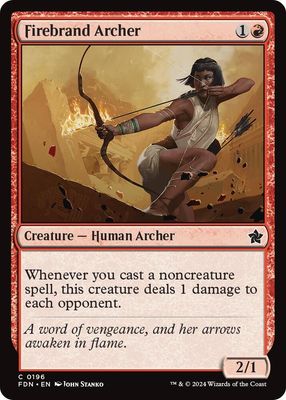 Firebrand Archer - Foundations (foil) Foundations 0196