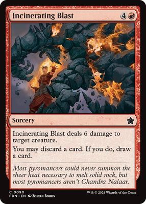 Incinerating Blast - Foundations (Foil) Foundations 0090