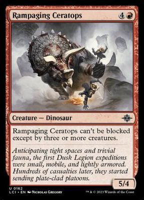 Rampaging Ceratops 0162 The Lost Caverns of Ixalan Singles 0162 (Español)
