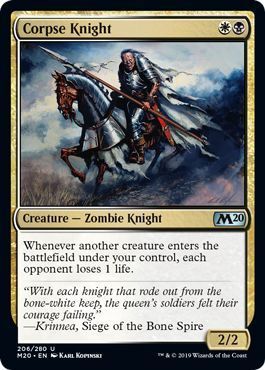 Corpse Knight 206/280 - Magic 2020 (M20) Singles (Español)