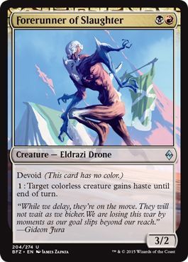 Forerunner of Slaughter 204/274 Battle for Zendikar Singles (Español)