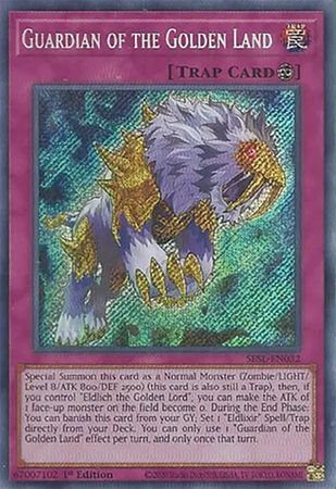 Guardian of the Golden Land - SESL-EN032 - Secret Rare 1st Edition Secret Slayers Singles (espanol)