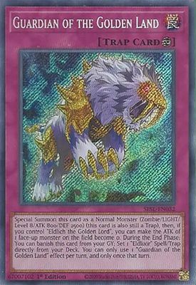 Guardian of the Golden Land - SESL-EN032 - Secret Rare 1st Edition Secret Slayers Singles (espanol)