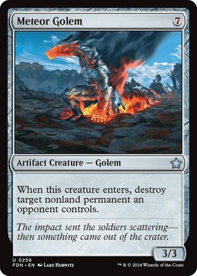 Meteor Golem - Foundations (Foil) Foundations 0256 (Español)