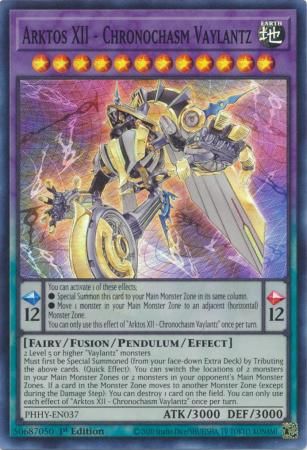 Arktos XII - Chronochasm Vaylantz - PHHY-EN037 - Super Rare 1st Edition Photon Hypernova 1st Edition Singles