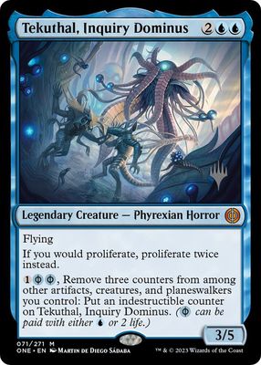 Tekuthal, Inquiry Dominus - Promo Pack: Phyrexia: All Will Be One (PPONE) Promo Pack: Phyrexia: All Will Be One