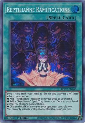 SH Reptilianne Ramifications - BODE-EN060 - Super Rare 1st Edition Burst of Destiny 1st Edition Singles