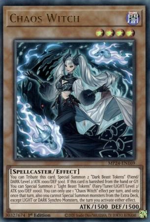 SH Chaos Witch - MP24-EN169 - Ultra Rare 1st Edition Mega Tin 2024 Dueling Mirrors Singles