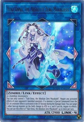 SH Yuki-Onna, the Absolute Zero Mayakashi - DUOV-EN025 - Ultra Rare 1st Edition Duel Overload 1st Edition Singles