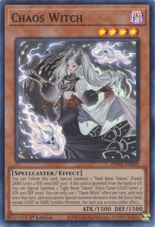 SH Chaos Witch - PHHY-EN009 - Super Rare 1st Edition Photon Hypernova 1st Edition Singles