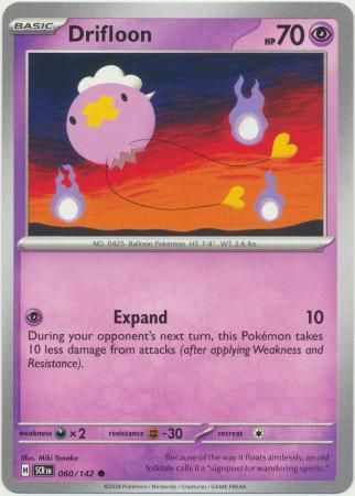 Drifloon - 060/142 - Common Scarlet &amp; Violet: Stellar Crown Singles