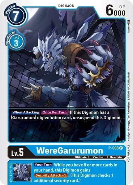 WereGarurumon - P-008 - Digimon Promotion Cards (D-PR) Digimon Promotion Cards