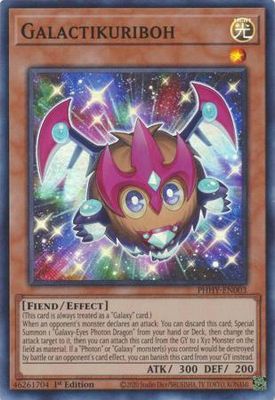 Galactikuriboh - PHHY-EN003 - Super Rare 1st Edition Photon Hypernova 1st Edition Singles (espanol)