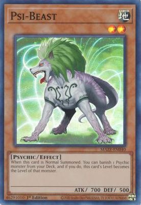 Psi-Beast - MAZE-EN040 - Super Rare 1st Edition Maze of Memories 1st Edition Singles