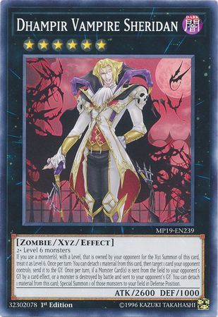 Dhampir Vampire Sheridan - MP19-EN239 - Common 1st Edition Yu-Gi-Oh! 2019 Mega-Tins: Gold Sarcophagus Tin Mega Pack Singles