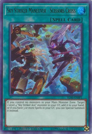 Sky Striker Maneuver - Scissors Cross - IGAS-ENSP1 - Ultra Rare Limited Edition Yu-Gi-Oh! Promo Cards (espanol)