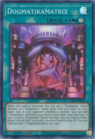 Dogmatikamatrix - PHHY-EN055 - Super Rare 1st Edition Photon Hypernova 1st Edition Singles