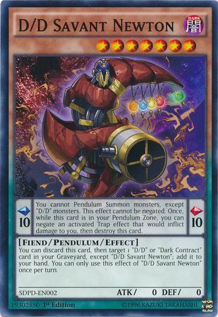D/D Savant Newton - SDPD-EN002 - Common 1st Edition Structure Deck: Pendulum Domination Singles (espanol)