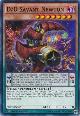 D/D Savant Newton - SDPD-EN002 - Common 1st Edition Structure Deck: Pendulum Domination Singles (espanol)