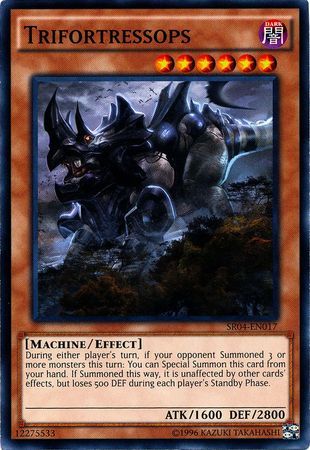 Trifortressops - SR04-EN017 - Common Unlimited Structure Deck: Dinosmasher&#39;s Fury Unlimited Singles