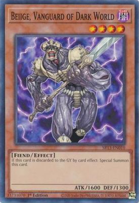 Beiige, Vanguard of Dark World - SR13-EN010 - Common 1st Edition Structure Deck: Dark World [SR13] 1st Edition Singles
