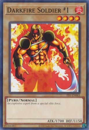 Darkfire Soldier #1 - PSV-EN043 - Common Unlimited (25th Reprint) Pharaoh&#39;s Servant 25th Anniversary Singles