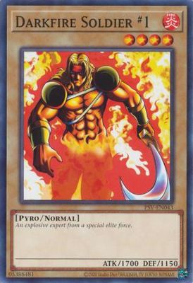 Darkfire Soldier #1 - PSV-EN043 - Common Unlimited (25th Reprint) Pharaoh&#39;s Servant 25th Anniversary Singles