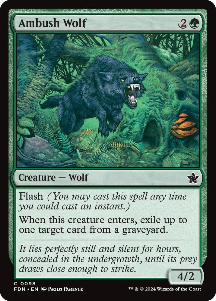 Ambush Wolf - Foundations (Foil) Foundations