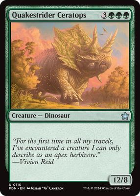 Quakestrider Ceratops - Foundations (Foil) Foundations