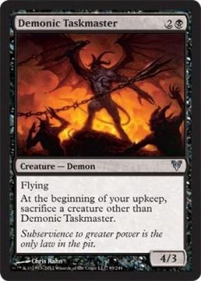Demonic Taskmaster Avacyn Restored Singles -Foil-