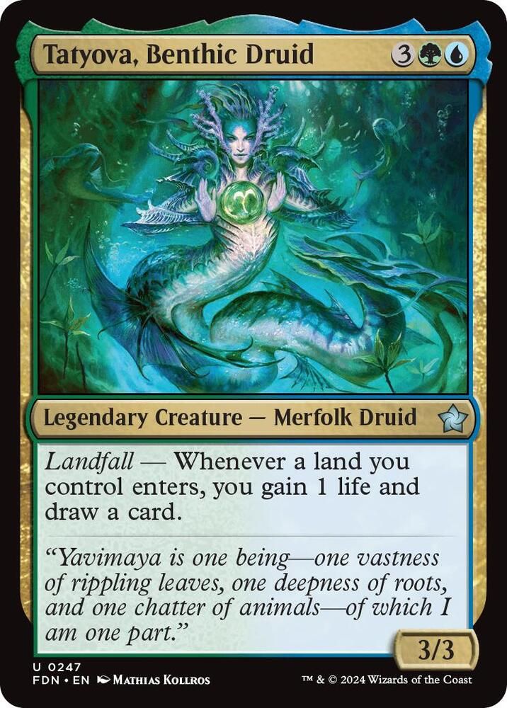 Tatyova, Benthic Druid - Foundations (Foil) Foundations 0247