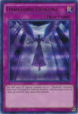 Darklord Descent - DUSA-EN023 - Ultra Rare 1st Edition Duelist Saga 1st Edition Singles