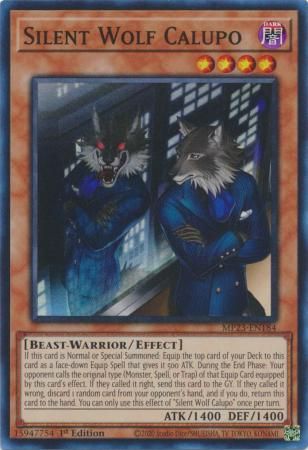 Silent Wolf Calupo - MP23-EN184 - Super Rare 1st Edition Mega Tin 2023 Dueling Heroes Singles