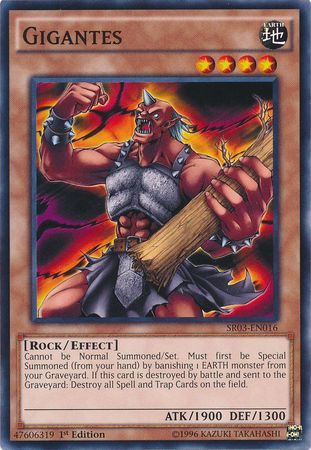 Gigantes - SR03-EN016 - Common 1st Edition Structure Deck: Machine Reactor 1st Edition Singles