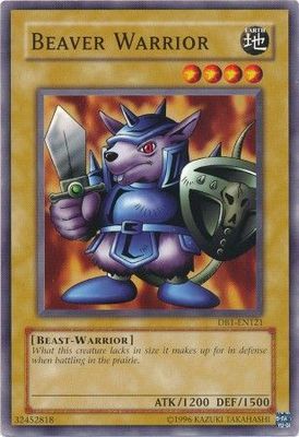 Beaver Warrior - DB1-EN121 - Common Dark Beginning 1 DB1