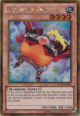 Big Belly Knight - PGLD-EN004 - Gold Secret Rare Unlimited Premium Gold Unlimited Singles