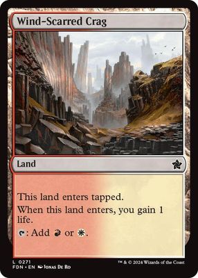 Wind-Scarred Crag - Foundations (Foil) Foundations