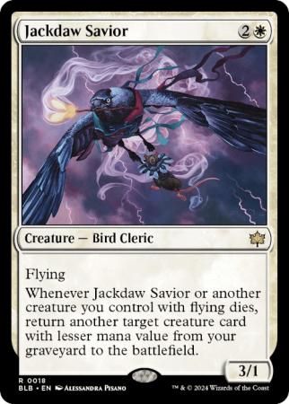 Jackdaw Savior 018 Bloomburrow Singles