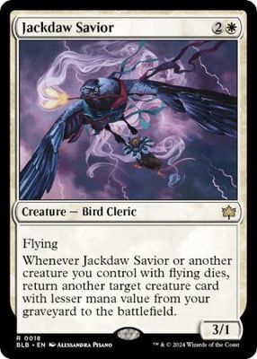 Jackdaw Savior 018 Bloomburrow Singles