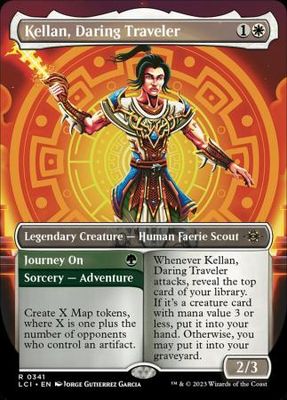 Kellan, Daring Traveler 0341 - Borderless The Lost Caverns of Ixalan Collector Booster Singles