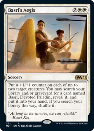 Basri&#39;s Aegis 322 - Planeswalker Deck Magic 2021 (M21) Singles